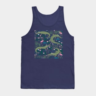 American Alligators and Roseate Spoonbills - cute animal design by Cecca Designs Tank Top